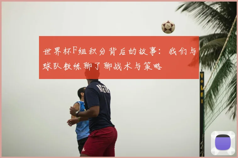 世界杯F组积分背后的故事：我们与球队教练聊了聊战术与策略