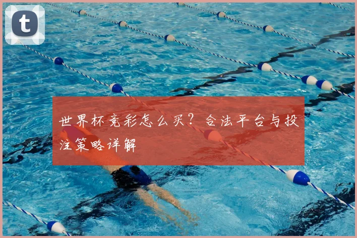 世界杯竞彩怎么买？合法平台与投注策略详解